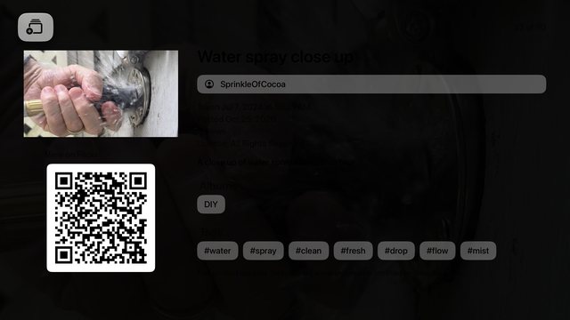 Photo info on Apple TV